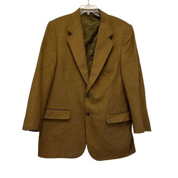 Haspel 100% Cashmere Camel Blazer Size 44L - Picture 1 of 9